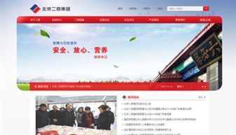 万户网络设计制作的北京二商集团网站